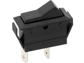 Elektros prekės // Jungikliai elektronikai // 5610#                Przełącznik asw-09 samochodowy czarny 2pin