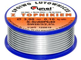 Įrankiai ir matavimo prietaisai // Lituokliai | Litavimo stotys // 9679#                Cyna 3,00/100g/spoiwo lc60-fsw26 cynel