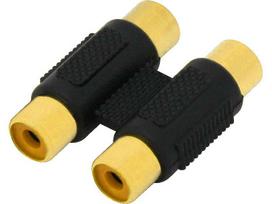 Jungtys // Different Audio, Video, Data connection plug and sockets // 1741# Przejście rca: 2 gniazda-2 gniazda złote
