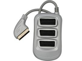 Elektros prekės // Elektromedžiagų išpardavimas | Žemų kainų akcijos // 91-106#              Rozgałęźnik wtyk scart-3 gniazdo scart digital