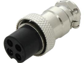 CB, VHF, UHF, PMR racijos, antenos ir priedai // Racijų antenų kabeliai // 20-097# Wtyk cb mikrofonowy 4pin na kabel