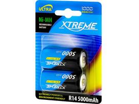 Akumuliatoriai ir baterijos // AA, AAA ir kitų dydžių baterijos, įkrovikliai – galima užsakyti // 82-603# Akumulator  r14 ni-mh 5000mah xtreme 2szt.