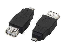 Planšetdatori ir planšetinių kompiuterių priedai // USB Kabeliai // 75-844# Adapter usb gniazdo usb-wtyk micro usb