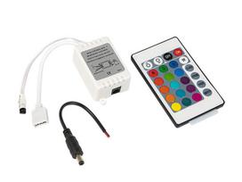LED apšvietimas // Šviestuvai iš naujų pristatymų // 70-790# Sterownik taśm led rgb 24-key pil. ir hq