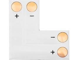 LED apšvietimas // Šviestuvai iš naujų pristatymų // 4909# Konektor do taśm led typu "l" 10mm 2pin