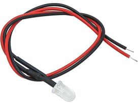 Elektros prekės // Elektromedžiagų išpardavimas | Žemų kainų akcijos // 4607# Dioda led 5 mm niebieska 12v z przewodem 20cm