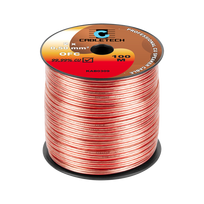 Profesionalus garsiakalbio laidinis laidas, varis (OFC), 2x0,50 mm2, 100 m