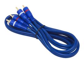 TV, SAT, HDMI, DVI kabeliai ir priedai // HDMI, DVI, AUDIO jungiamieji laidai ir priedai // 4305#                Przyłącze 2xrca 6mm  1,5m niebieskie złączone