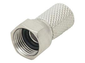 TV, SAT, HDMI, DVI kabeliai ir priedai // Konektori, aksesuāri un instrumenti koaksiālajiem kabeļiem // 2838# Wtyk sat "f" rg6/6,8mm hq 20mm cu z uszczelką f-m10
