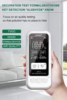 Oro kokybės monitorius | PM2.5 | HCHO | TVOC | Drėgmės matuoklis |
