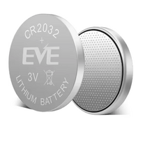 CR2032 akumuliatorius 3V EVE ličio - 1gb. Be pakuotės (20GB. Pramoninis IEP.)