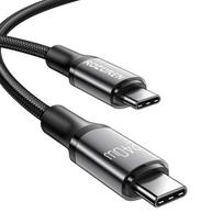 Retro serijos USB kabelis C TO C 240W 3m Pilka