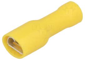 Terminal: flat; 6.3mm; 0.8mm; female; 4÷6mm2; crimped; for cable