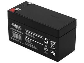 Akumuliatoriai ir baterijos // 12V, 6V, 4V akumuliatorius švino-rūgšties hermetiškas AGM VRLA // 82-214# Akumulator żelowy 12v  3.4ah xtreme 135x68x61_4,8"