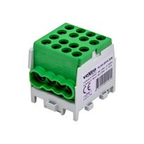 HLAK gnybtas Al/CU 2x25-6x16mm - žalias