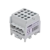HLAK gnybtas Al/CU 2x25-6x16mm - pilka spalva
