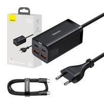 GaN3 Pro stalinis greitasis įkroviklis 2U+2C 100W EU | Juodas