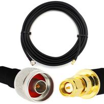 Rangeful SMA Male iki N Male 1m koaksialinis kabelis — elastinis HF-400-UF (atitinka LMR400 UF UltraFlex) HF400-NM-SM-1