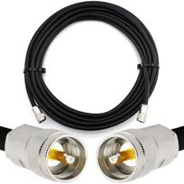 Rangeful PL259 į PL259 1m UHF CB radijo lanksčiojo koaksialinio kabelio — LMR400 UF UltraFlex atitikmuo HF400-PL-PL-1