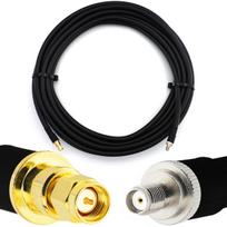 Rangeful SMA Male iki SMA Female 25m elastinis koaksialinis kabelis — atitinka LMR400 UF UltraFlex HF400-SM-SF-25