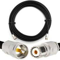 Rangeful PL259 į SO239 12m UHF CB radijo lanksčiojo koaksialinio kabelio — LMR400 UF UltraFlex atitikmuo HF400-PL-SO-12