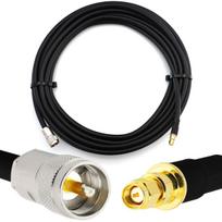 Rangeful SMA Male į PL259 25m UHF CB radijo lanksčiojo koaksialinio kabelio — LMR400 UF UltraFlex atitikmuo HF400-SM-PL-25