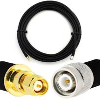 Rangeful TNC Male iki SMA Male 2m elastinis koaksialinis kabelis — atitinka LMR400 UF UltraFlex HF400-TNCM-SM-2