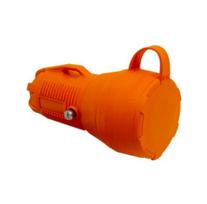 PRO guma, oranzinis lizdas su dangteliu 2P+E 16A 250V IP54