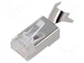 Connector: RJ45 | plug | PIN: 8 | Cat 6 | shielded | 8p8c | for cable