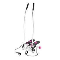 Pink diagonal stepper with movable arms and cables HMS S3085