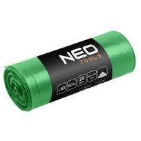 Produktai namams ir sodui // Indų plovikliai // Worki na odpady 60 L, zielone z taśmą, 35 mic, 10 szt.