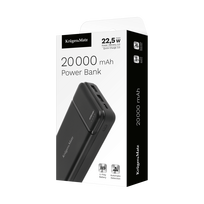 20 000 mAh įkroviklis - akumuliatorius | Maitinimo blokas | USB-C, 2xUSB-A | Greitas įkrovimas 3.0