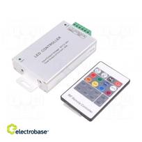LED controller; RGB lighting control; Channels: 3; 24A; silver