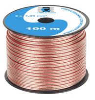 Kolonėlių laidas 2×1.0 mm²| CCA (kuparipinnoitettu alumiini) | Ritė 100 m | Kaina už 1 m
