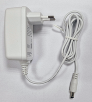 Maitinimo blokas 18W 12VDC 1.5A jungtis 5.5/2.1 lizdas prijungiamas baltas