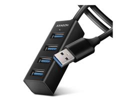 AXAGON Miniature metal four-port USB 3.2 Gen 1 hub | HUE-M1AL