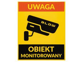 Vaizdo stebėjimo sistemos // Laikikliai kameroms // 78-953# Naklejka obiekt monitorowany 200x250mm