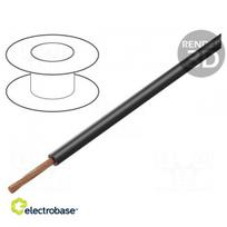 Wire; FLRY-B; stranded; Cu; 4mm2; PVC; black; 60V; 50m; Class: 5