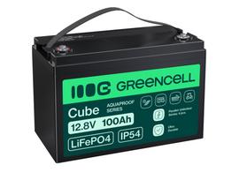 LiFePO4 100Ah 12.8V 1280Wh Lithium Iron Phosphate Battery for Photovoltaics, Caravan | GreenCell