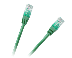 Patch cord | Patch Kabelis | Patch cable | 1.0m | CAT6 | UTP | 100 cm | ElectroBase ® | Zaļš