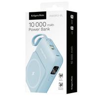 10'000 mAh įkroviklis-akumuliatorius (Power Bank) su belaidžiu įkrovimu iPhone 12+ ir Android, USB-C