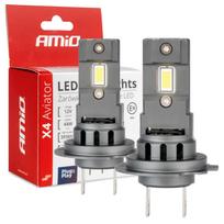 Automobilinės LED lemputės, X4 Aviator serija, H7/H18, 6500K, CANBUS, AMiO-03764