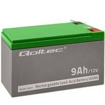 12 V 9 Ah AGM akumuliatorius UPS :: Gnybto tipas T2 (6,35 mm)