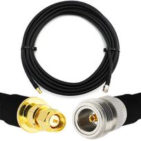 Rangeful SMA Male iki N Female 20m elastinis koaksialinis kabelis — atitinka LMR400 UF UltraFlex HF400-NF-SM-20