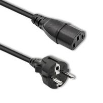 Cable; CEE 7/7 (E/F) plug,IEC C13 female; 1.8m; black; 16A; 250V