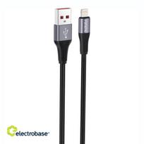 Foneng X112 USB-A to Lightning cable 2.4A, 1m (black)