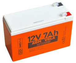 12 V 7 Ah akumuliatorius :: AGM :: VRLA :: Gnybto tipas T1 (4,75 mm) :: 3/3