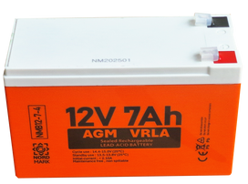12 V 7 Ah akumuliatorius :: AGM :: VRLA :: Gnybto tipas T1 (4,75 mm) :: 4/4