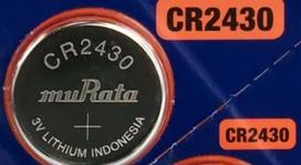 CR2430 baterijos 3V Murata ličio CR2430 pakuotėje po 1 vnt.