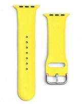 Dirželis iLike  Silicone Strap APS Silicone Watch Band 8/7/6/5/4/3/2 / SE (41/40 / 38mm) Strap Watchband Yellow